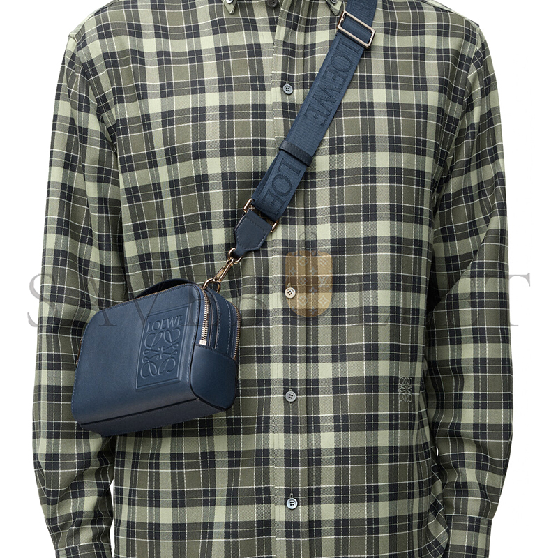 LOEWE MINI CROSSBODY CAMERA BAG IN SATIN CALFSKIN C565R41X05 (18*13*8.5cm)